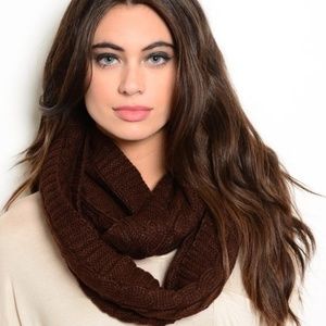 Last chance Donating May 9! Brown Infinity Scarf